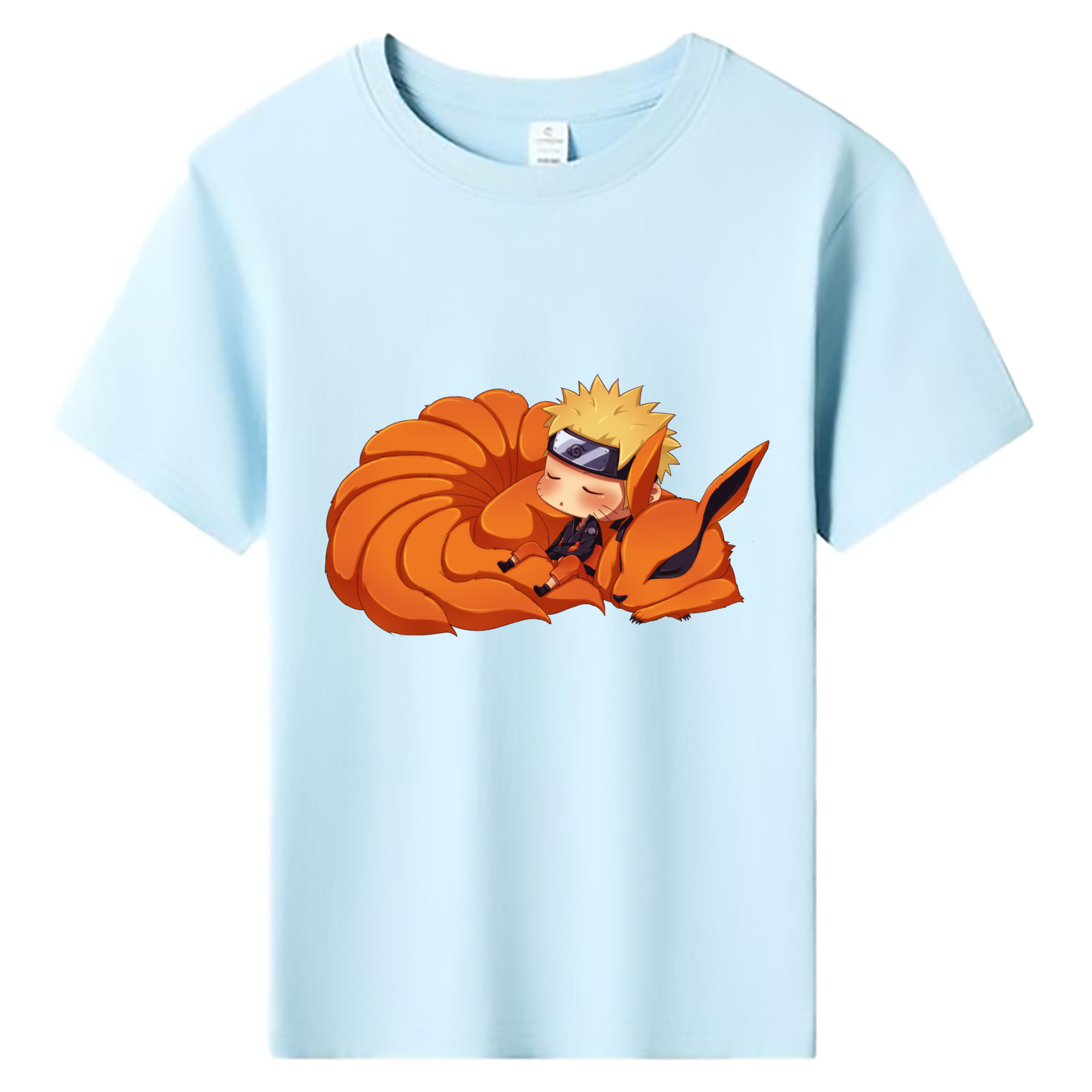 （画像用） NARUTO -ナルト- うずまき ナルト Uzumaki Naruto 綿100％キッズTシャツ（フロントプリント）